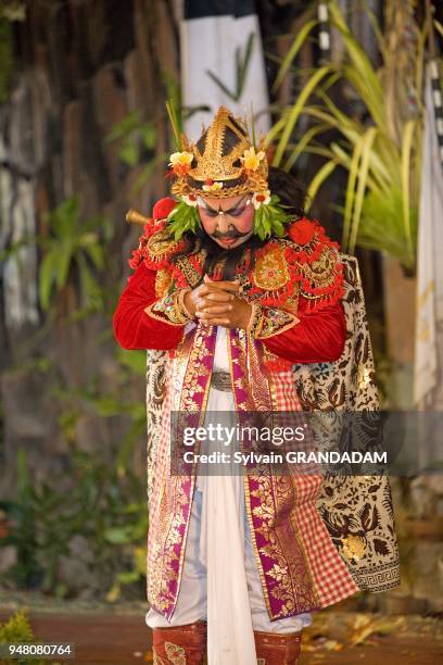 REPRESENTATION DU BARONG , ILE DE BALI, INDONESIE.