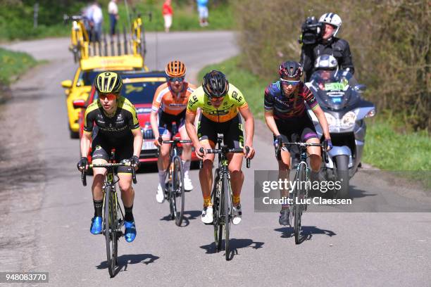 Amanda Spratt of Australia and Team Mitchelton-Scott / Janneke Ensing of The Netherlands and Team Ale Cipollini / Megan Guarnier of The United States...