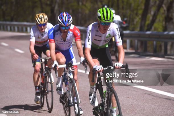 Ben O Connor of Australia and Team Dimension Data / Thibaut Pinot of France and Team Groupama FDJ / during the 42nd Tour of the Alps 2018, Stage 3 a...