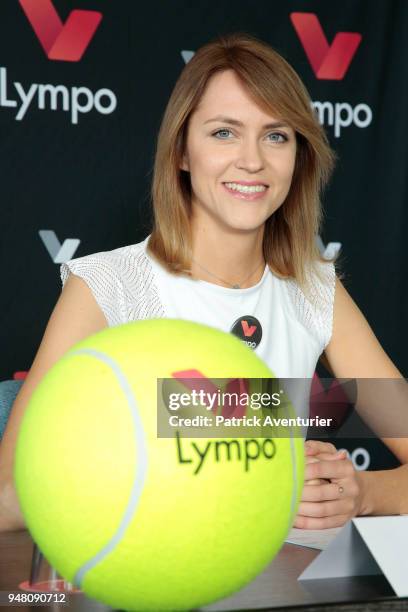 Ceo of Lympo Ada Jonuse serves up a partnership with fitness app Lympo, which provides rewards for physical activity, at Le Meridien Beach Plaza...