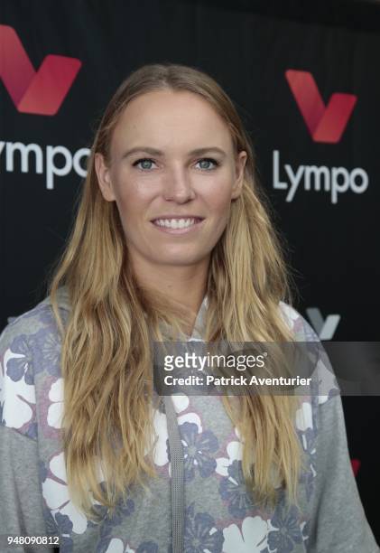 Tennis superstar Caroline Wozniacki serves up a partnership with fitness app Lympo, which provides rewards for physical activity, at Le Meridien...