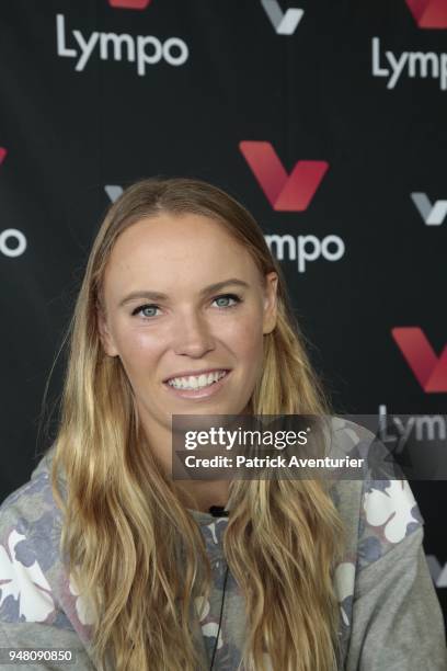 Tennis superstar Caroline Wozniacki serves up a partnership with fitness app Lympo, which provides rewards for physical activity, at Le Meridien...