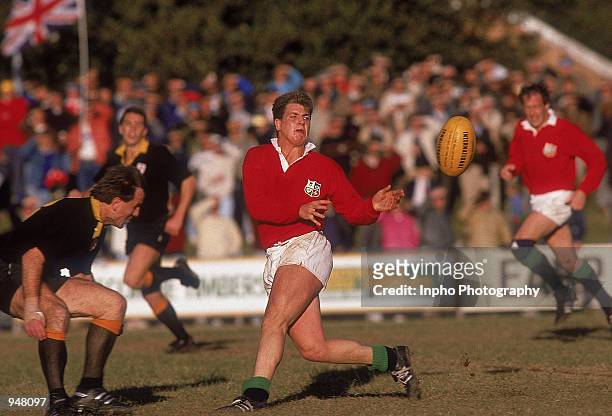 Craig Chalmers of the British Lions in action during the British Lions tour to Australia practice match held in Australia. \ Mandatory Credit: Billy...
