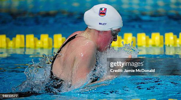 Hannah Miley of Great Britain competes in the Women's 400m Individual Medley during Day One of the Duel in the Pool at The Manchester Aquatic Centre...