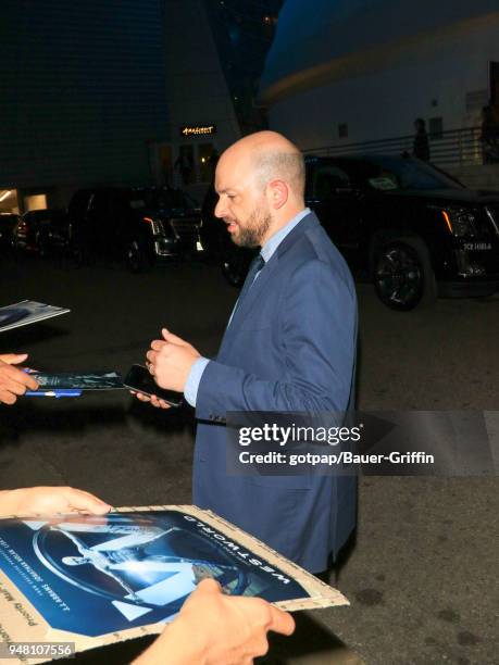 Paul Scheer is seen on April 17, 2018 in Los Angeles, California.