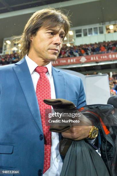 Matias Almeyda during the 2018 CONCACAF Champions League Final match between Toronto FC and C.D. Chivas Guadalajara at BMO Field in Toronto, Canada,...