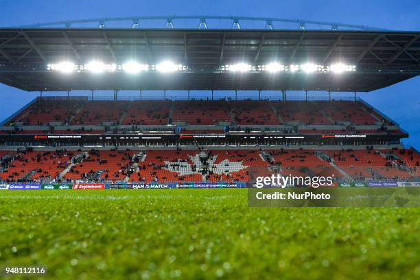 View at the BMO field during the 2018 CONCACAF Champions League Final match between Toronto FC and C.D. Chivas Guadalajara at BMO Field in Toronto,...