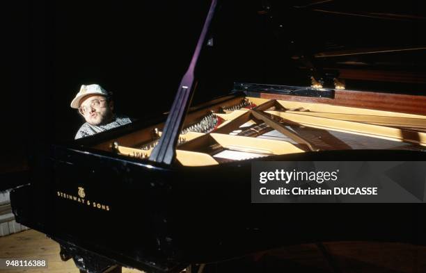 Close-up Michel Petrucciani.