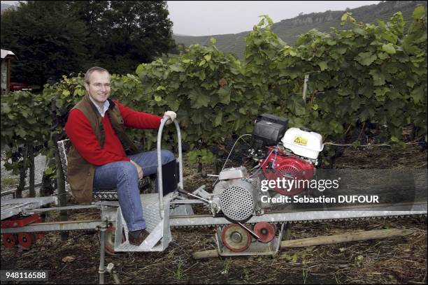 Michael von Wurtemberg at home at Schloss Monrepos. In his vineyard near Stuttgart. The Wurtemberg family has been growing red and white wine for a...