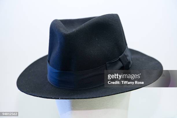 Michael Jackson fedora at the Auction Preview At Bonhams & Butterfields on December 18, 2009 in Los Angeles, California.