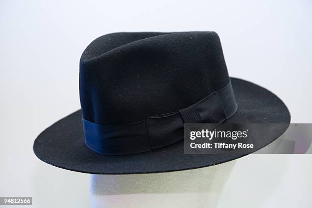 Michael Jackson fedora at the Auction Preview At Bonhams & Butterfields on December 18, 2009 in Los Angeles, California.