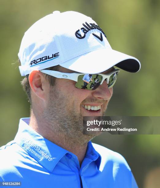 Marc Warren of Scotland in action during the Pro Am event prior to the start of the Trophee Hassan II at Royal Golf Dar Es Salam on April 18, 2018 in...