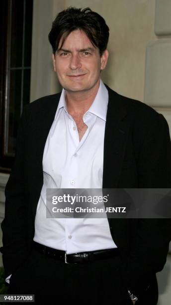 Bel Air - Charlie Sheen attends the Chrysalis' 5th Annual Butterfly Ball held at Italian Villa Carla and Fred Sands in Bel Air, California, United...