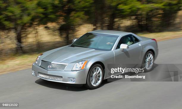 Cadillac Division of General Motors introduced their $100,000 Cadillac XLR-V sport roadster to the automotive press, Thursday, March 23, 2006 in...