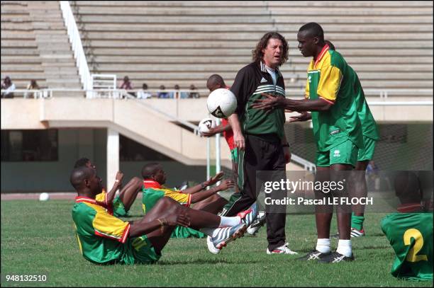 Bruno Metsu, manager of the Senegalese soccer team.
