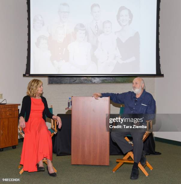 Christine Lahti and Rob Reiner attend a book signing and discussion for her book 'True Stories From An Unreliable Witness: A Feminist Coming Of Age'...