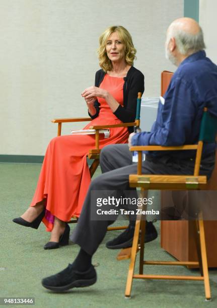 Christine Lahti and Rob Reiner attend her book signing and discussion for 'True Stories From An Unreliable Witness: A Feminist Coming Of Age' at...