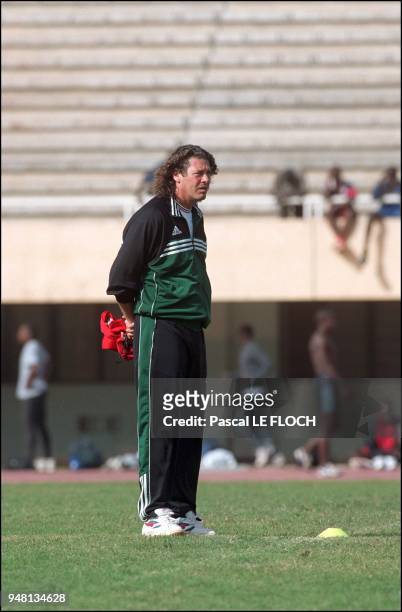 Bruno Metsu, manager of the Senegalese soccer team.