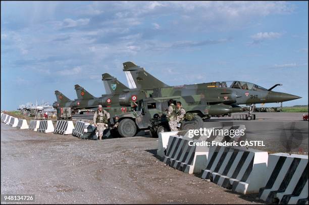 French Mirage fighter jets on a former Soviet base. Six French Mirage 2000D's were the first to open a new front on March 4 moving in from a northern...