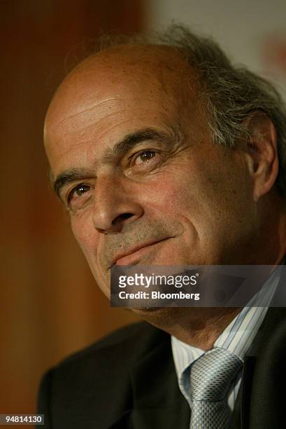 Pierre Gadonneix, chairman and chief executive officer of Electricite De France , listens at Organization for Economic Co-operation and Development...