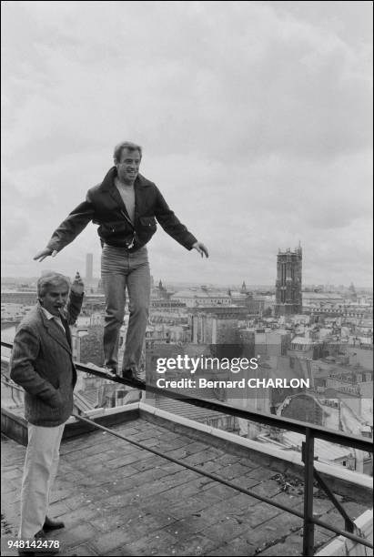 Jean-Paul Belmondo and brother Alain .