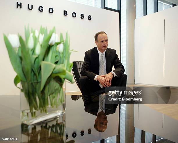 Hugo Boss AG Chief Executive Dr. Bruno Saelzer poses prior to a press conference in Metzingen, Germany, Thursday, March 23, 2006. Hugo Boss AG Chief...