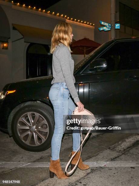 Sara Foster is seen on April 17, 2018 in Los Angeles, California.