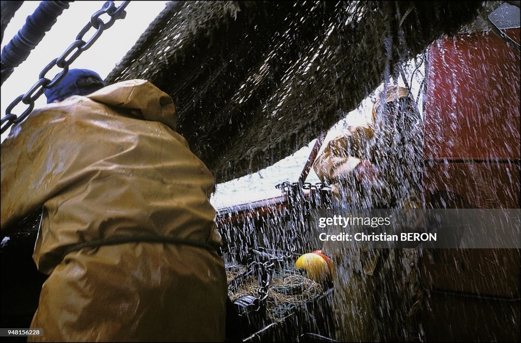 One week on board trawler Din Ha tan. The boat based in Le Guilvinec - one of France's first fishing ports - works "on the height", a zone on the edge of the continental shelf, about 150 kilometers west of Brittany.