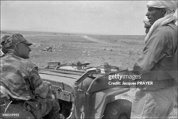 The commando control nomads in the Djebel.