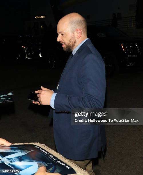 Paul Scheer is seen on April 17, 2018 in Los Angeles, California.