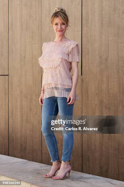 Actress Maria Esteve attends 'Hacerse Mayor y Otros Problemas' photocall during the 21th Malaga Film Festival at Albeniz cinema on April 18, 2018 in...