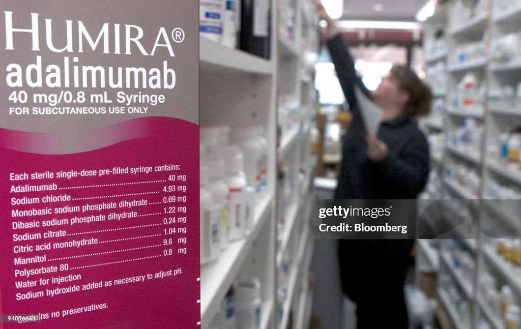 Humira, the injectable rheumatoid arthritis treatment is pictured in ...