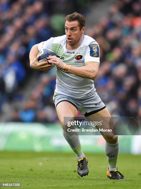 Dublin , Ireland - 1 April 2018; Chris Wyles of Saracens during the European Rugby Champions Cup quarter-final match between Leinster and Saracens at...