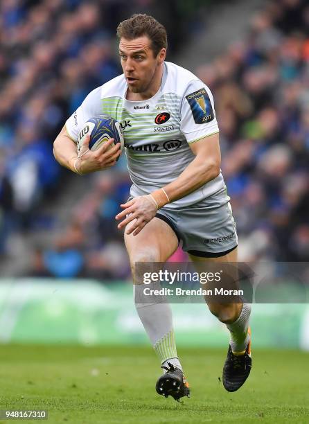 Dublin , Ireland - 1 April 2018; Chris Wyles of Saracens during the European Rugby Champions Cup quarter-final match between Leinster and Saracens at...