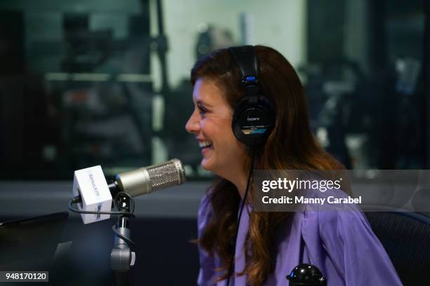 Kate Walsh visits the SiriusXM studios on April 18, 2018 in New York City.