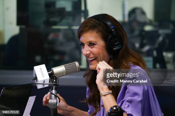 Kate Walsh visits the SiriusXM studios on April 18, 2018 in New York City.