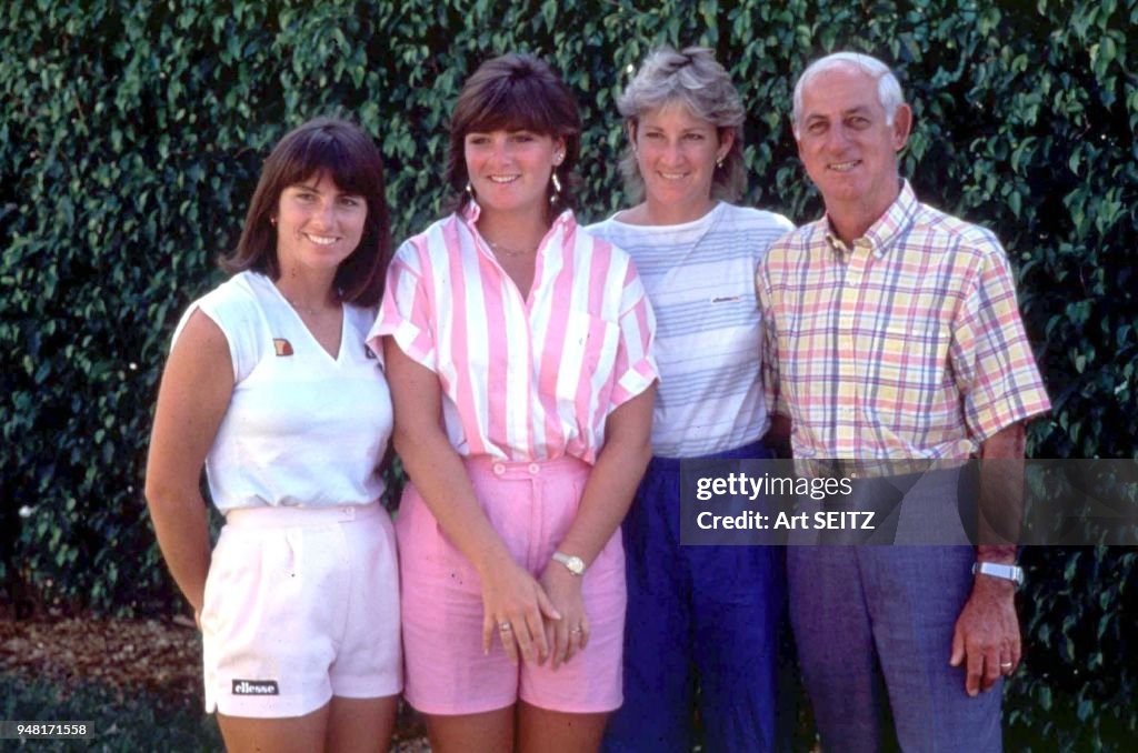 CHRIS EVERT + SA FAMILLE *ARCHIVES*