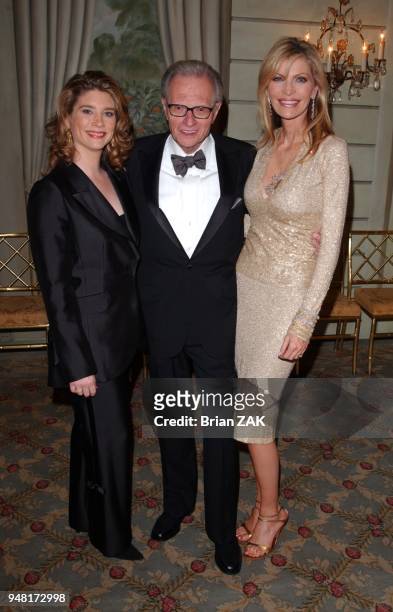 Larry King, Chaia King and Shawn Southwick at American Friends Rabin Medical Center Fifth-Annual Dinner held at The Pierre, New York CityLarry King,...