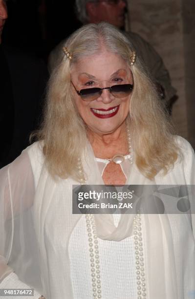 Sylvia Miles arrives to the New York Film Festival Opening Night - "Look At Me" Screening held at Lincoln Center, New York City.