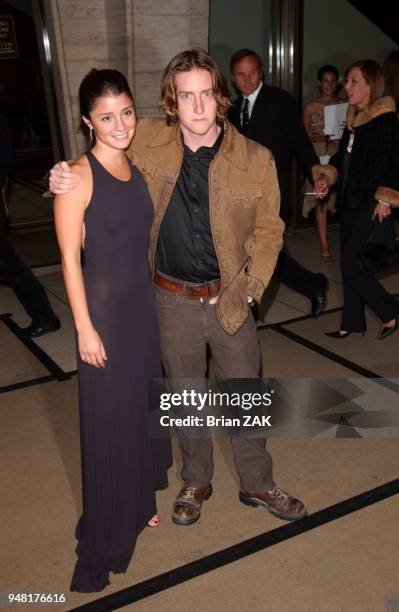 Shiri Appleby and David Gordon Green arrive to the New York Film Festival Opening Night - "Look At Me" Screening held at Lincoln Center, New York...