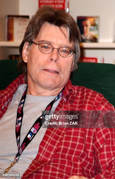 Stephen King and Stewart O'Nan signs copies of their new book "Faithful", New York City.