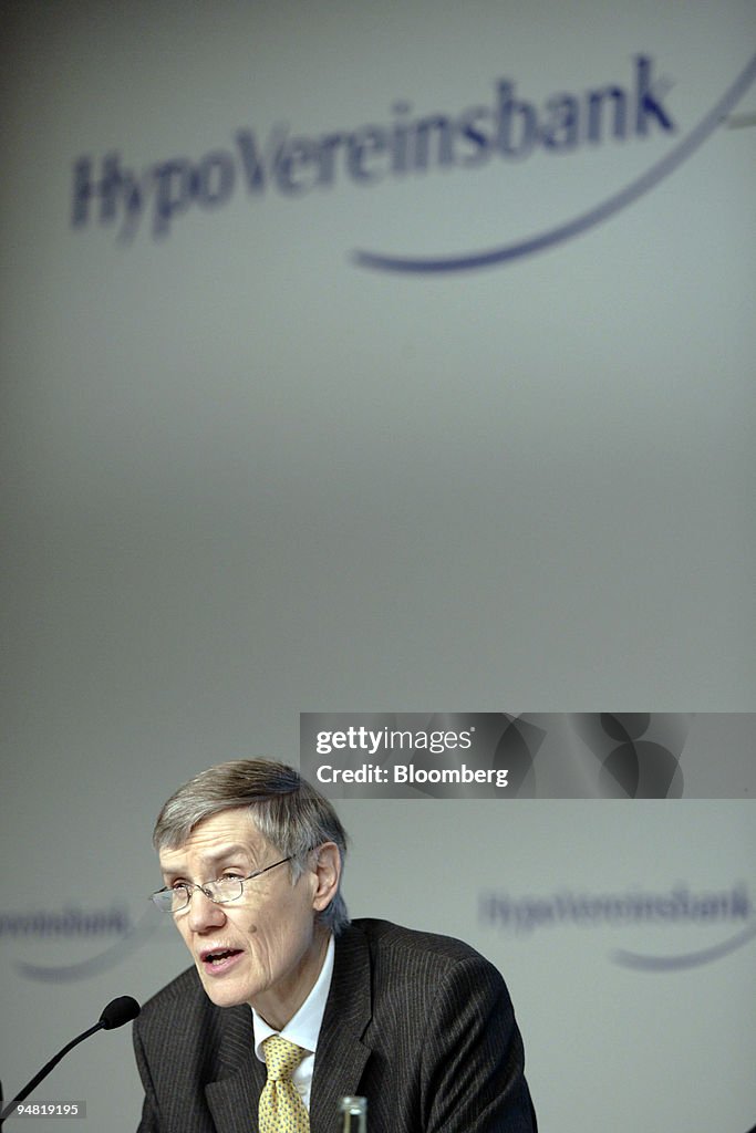 Wolfgang Sprissler, HypoVereinsbank chief executive officer,