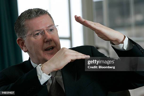 Andy Kerr, Minister for Health and Community Care at the Scottish Parliament speaks at his Edinburgh office, Wednesday, January 18, 2006. Scots have...