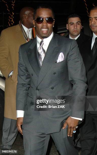 Sean "P. Diddy" Combs arrives at the launch party for his new fragrance "Unforgivable" held at the Core Club, New York City BRIAN ZAK.