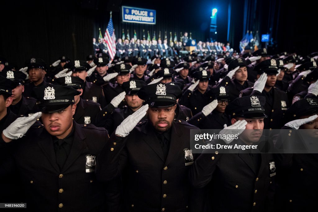 New York City Police Department Holds Graduation Ceremony For New Officers