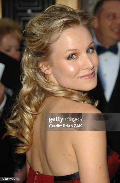 Kristin Bell arrives to the 60th Annual Tony Awards held at Radio City Music Hall, New York City. BRIAN ZAK.