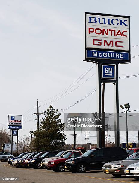 Dealership in Little Falls, New Jersey, Wednesday, March 16, 2005. General Motors., the worlds biggest automaker, forecast its largest quarterly loss...