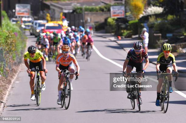 Amanda Spratt of Australia and Team Mitchelton-Scott / Pauline Ferrand-Prévot of France and Team Canyon SRAM Racing / Megan Guarnier of The United...