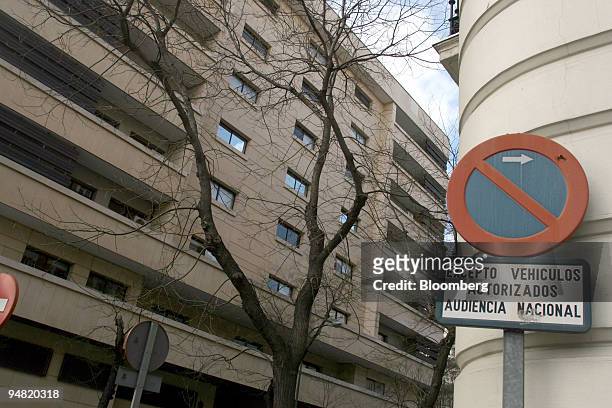Exterior views of the National Court building, or Audiencia Nacional, are seen in Madrid, Spain, on Tuesday, March 21, 2006. Spanish Judge Fernando...