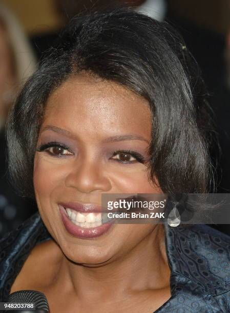 Oprah Winfrey arrives to the 60th Annual Tony Awards held at Radio City Music Hall, New York City. BRIAN ZAK.